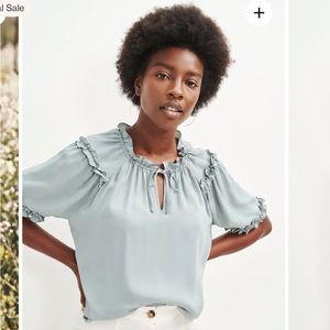 Amour Vert Zuri Cupro Blouse size L